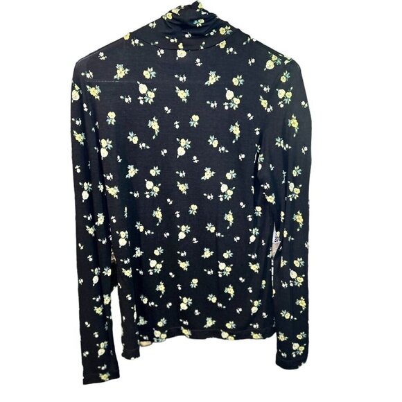 (5 for $25) H&M Black & Yellow Jersey Turtleneck Top NWOT - Picture 7 of 8